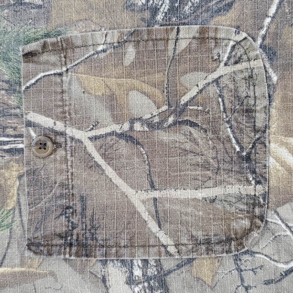 Bushmaster shirt men's size 2XL tan Realtree camouflage button down ripstop - Picture 12 of 14